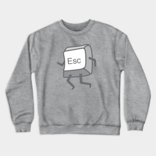 Escape Button Crewneck Sweatshirt